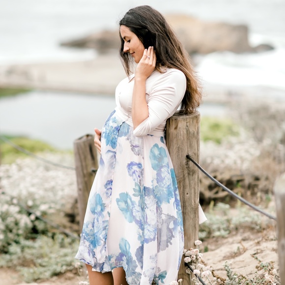 Seraphine Maternity & Nursing Midi Dress - Picture 2 of 6